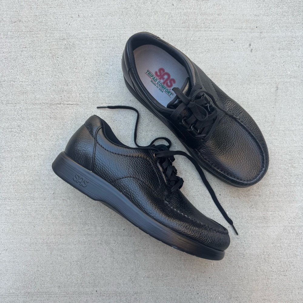 SAS 'Bout Time - Lace Up Moccasin Wide Shoes